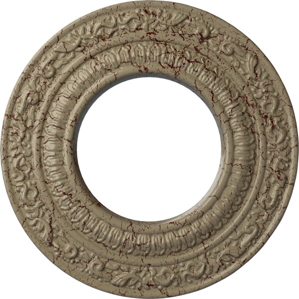 Ekena Millwork Andrea Ceiling Medallion (Canopies up to 4 1/8"), 8 1/8"OD x 4 1/8"ID x 1/2"P, Gobi Desert Crackle CM08ADGDC - main